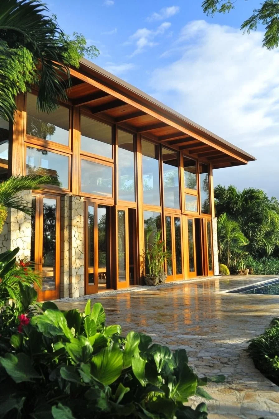 A Sun-Kissed Glassy Retreat