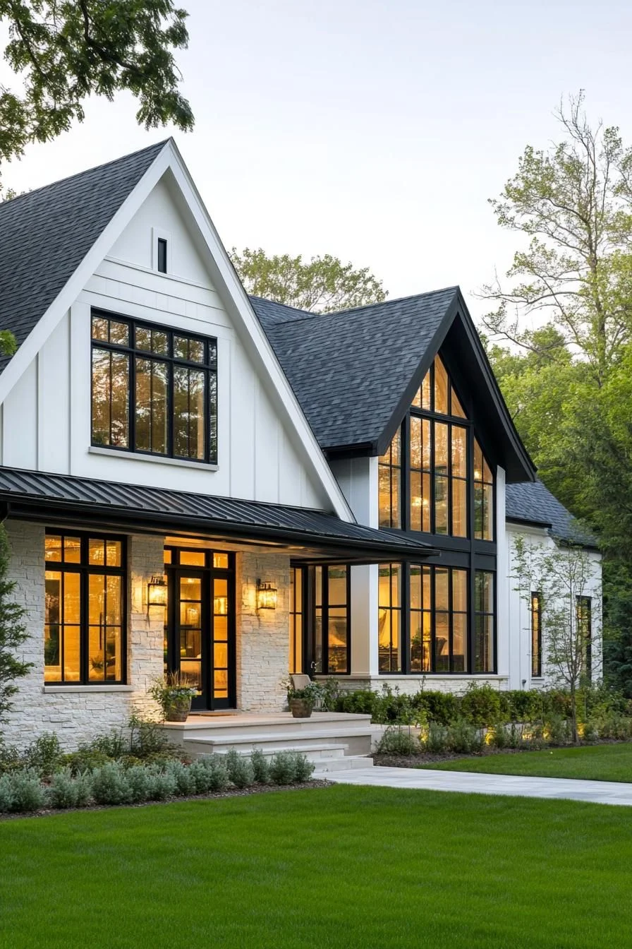 21) Ivory Home With a Midnight Edge