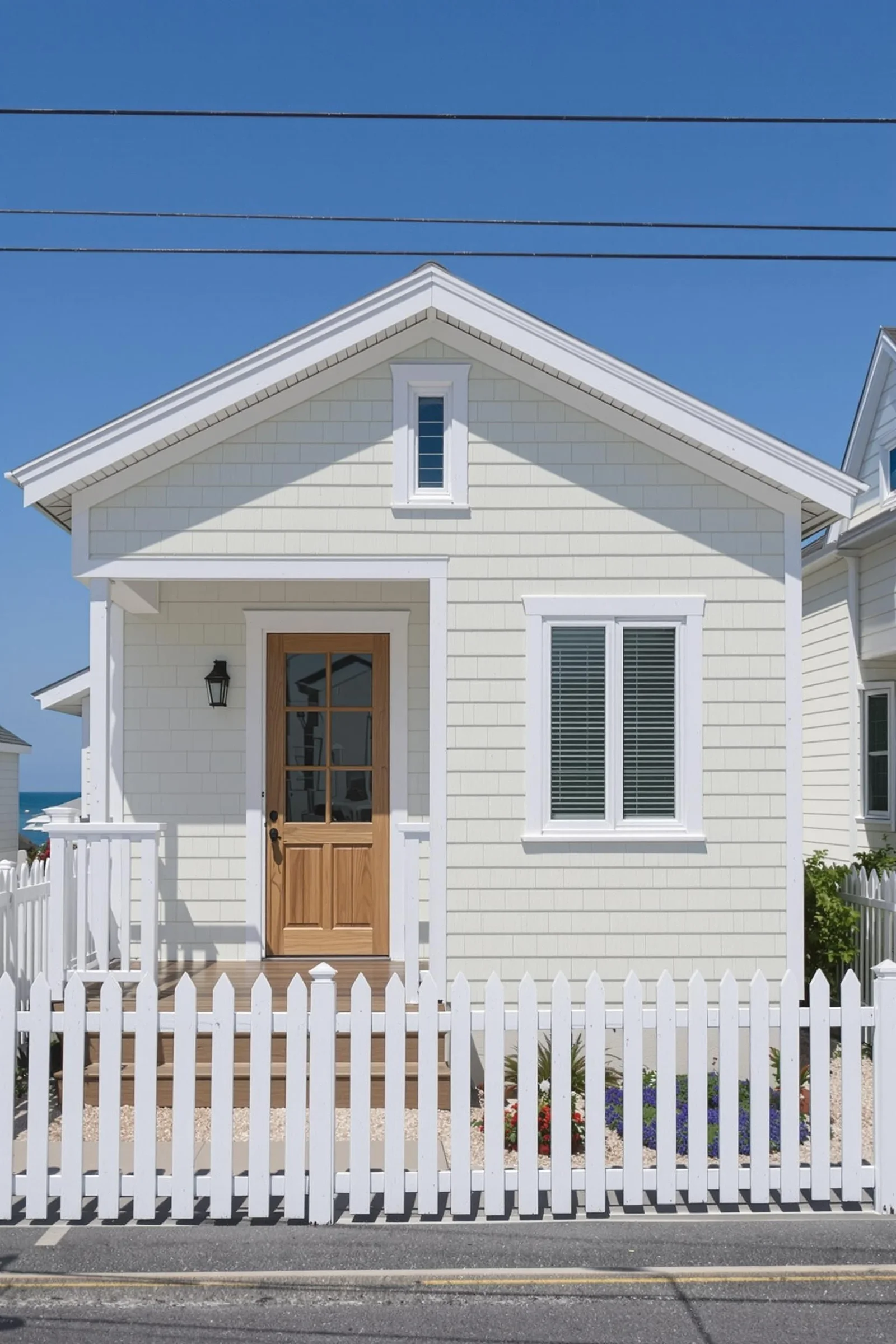 Small Seaside Cottage With Picket Fence