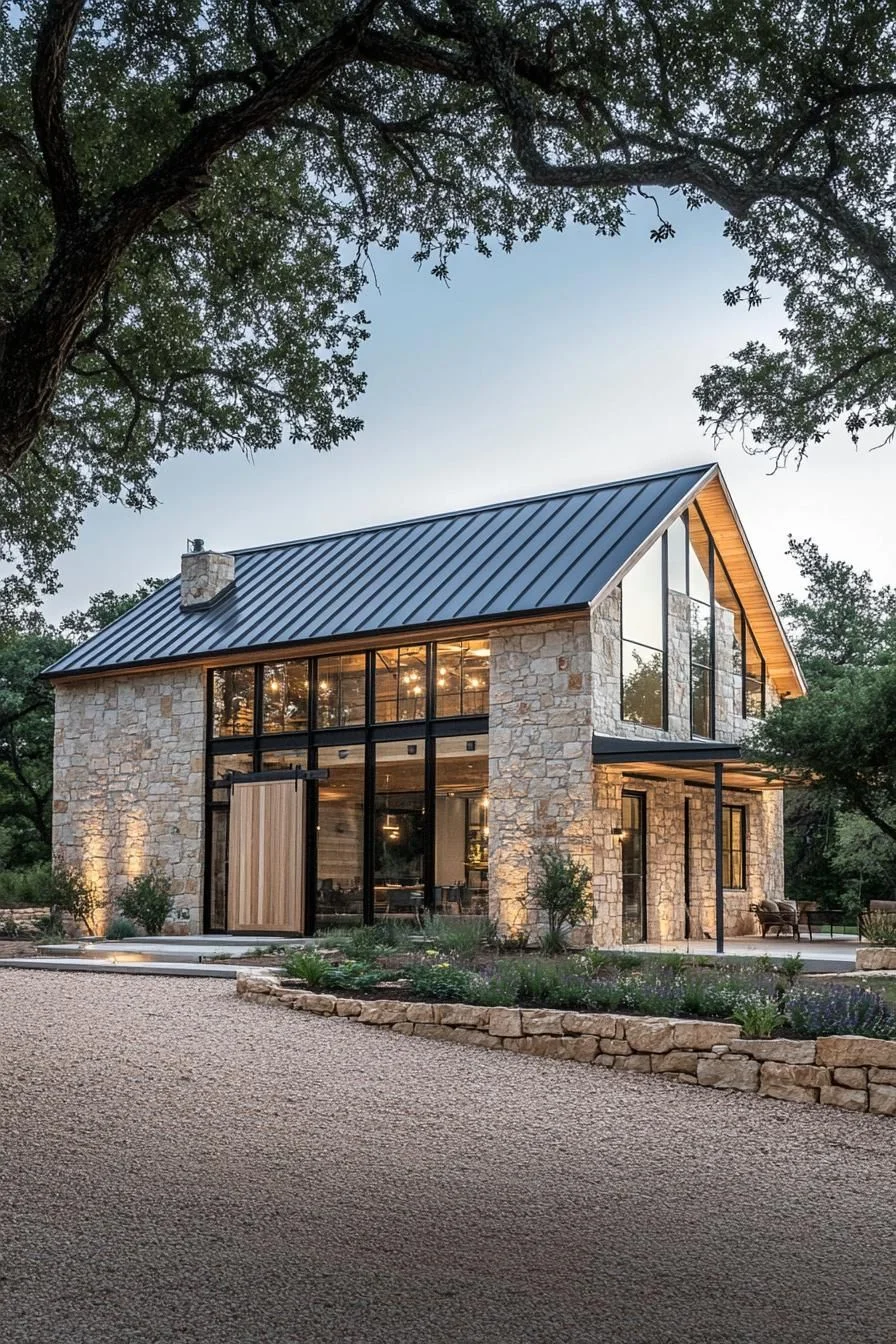 A Rustic Retreat With Modern Glam Touches