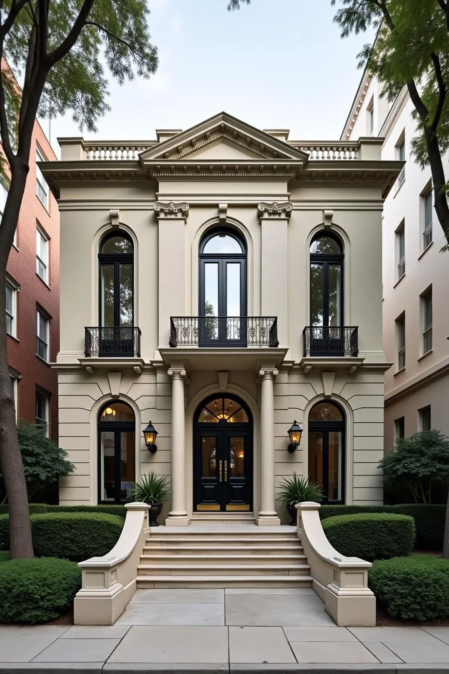 A Grand Home Set Among Greenery