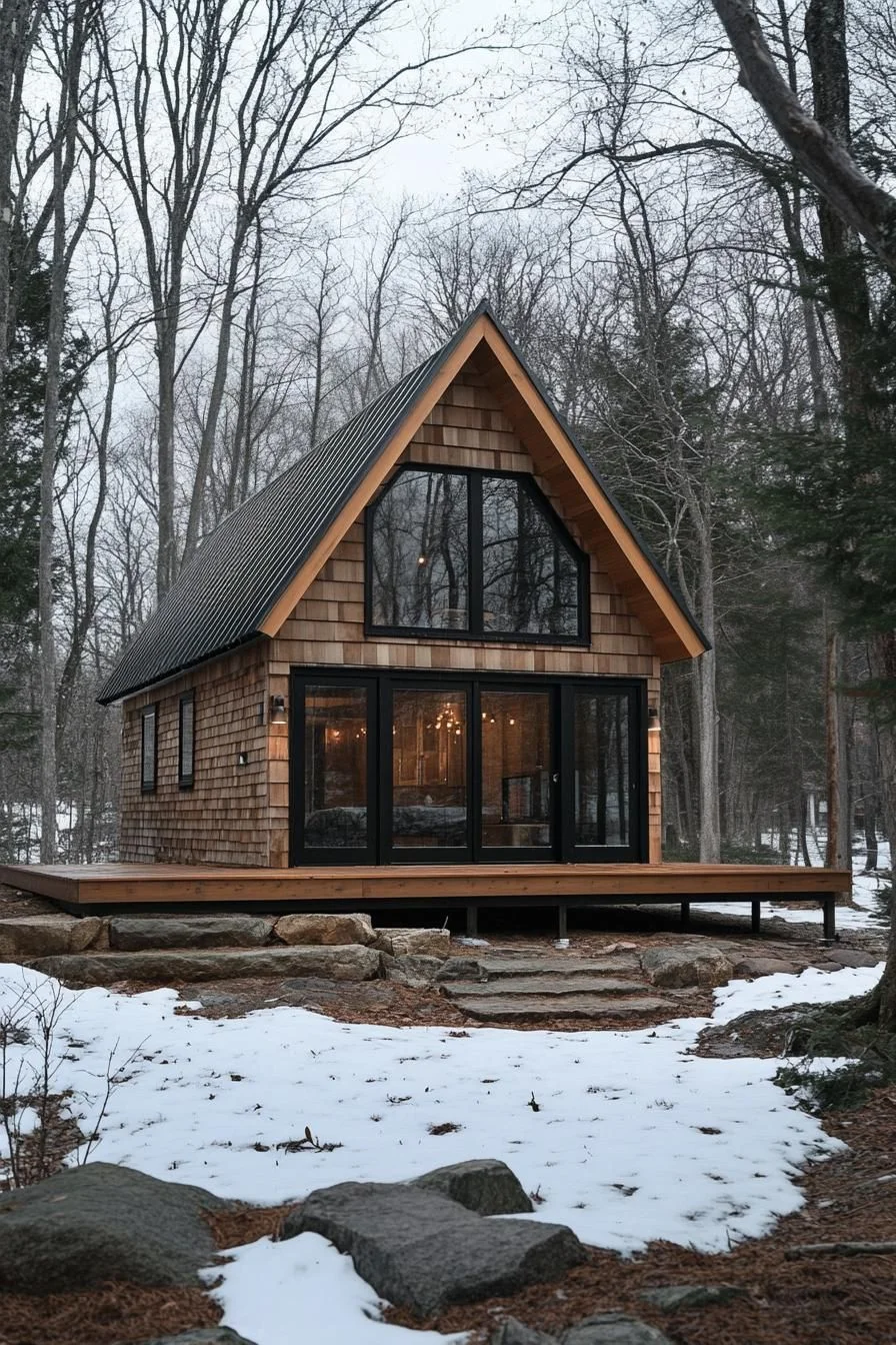 A-Frame Cabin in the Woods