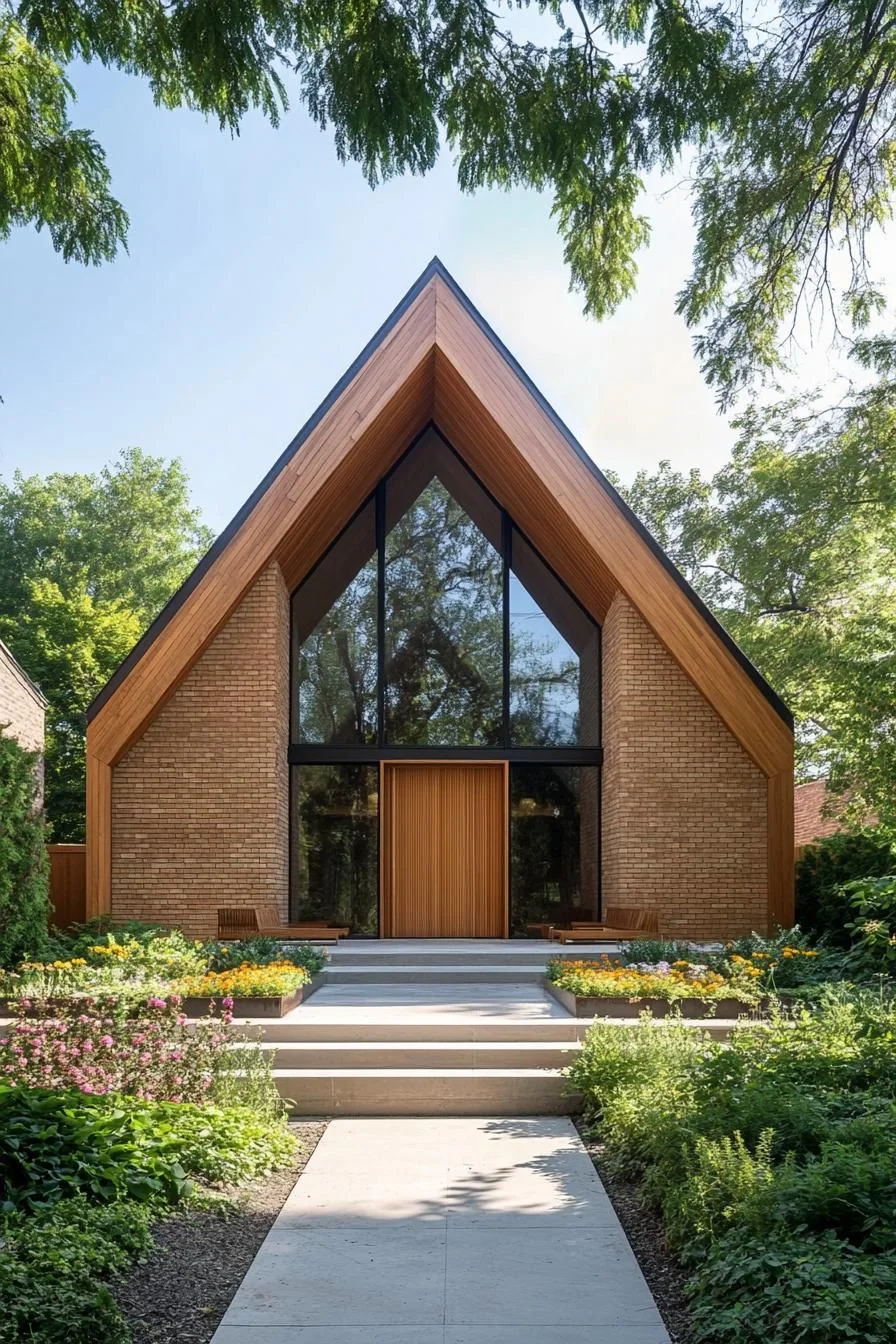 Triangular Treasure in a Brick Embrace