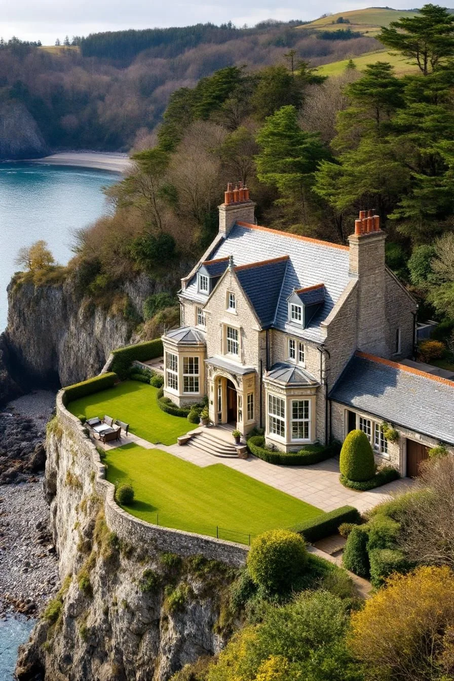 A Cliffside Manor With Sweeping Ocean Views