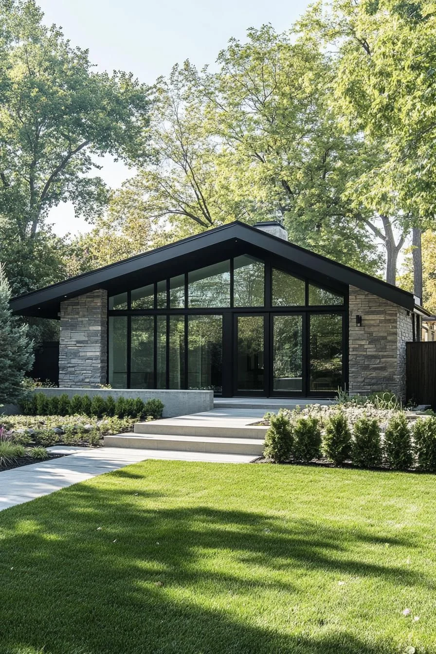 A Modern Bungalow Made of Glass
