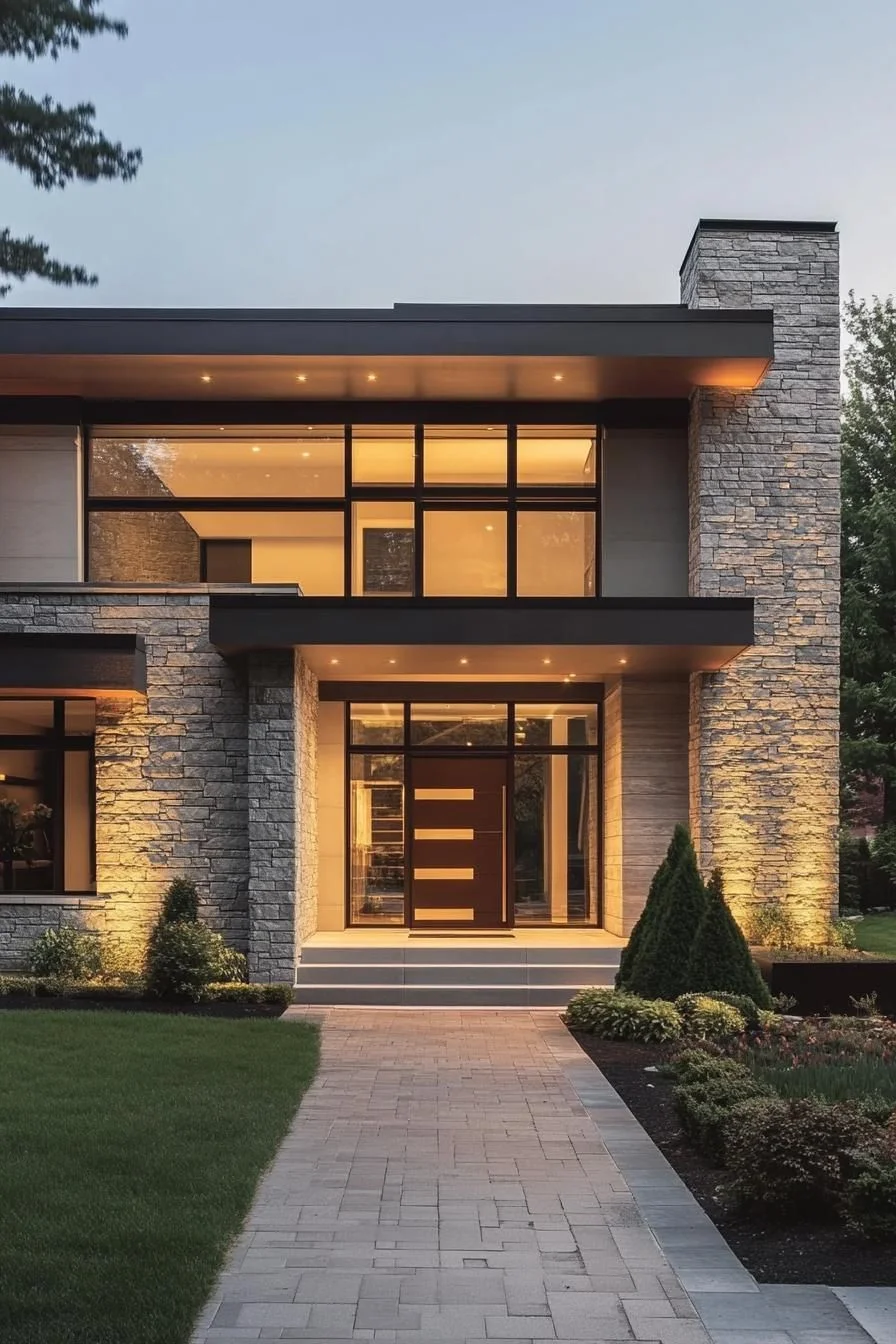 A Stone Facade Shaped by Light