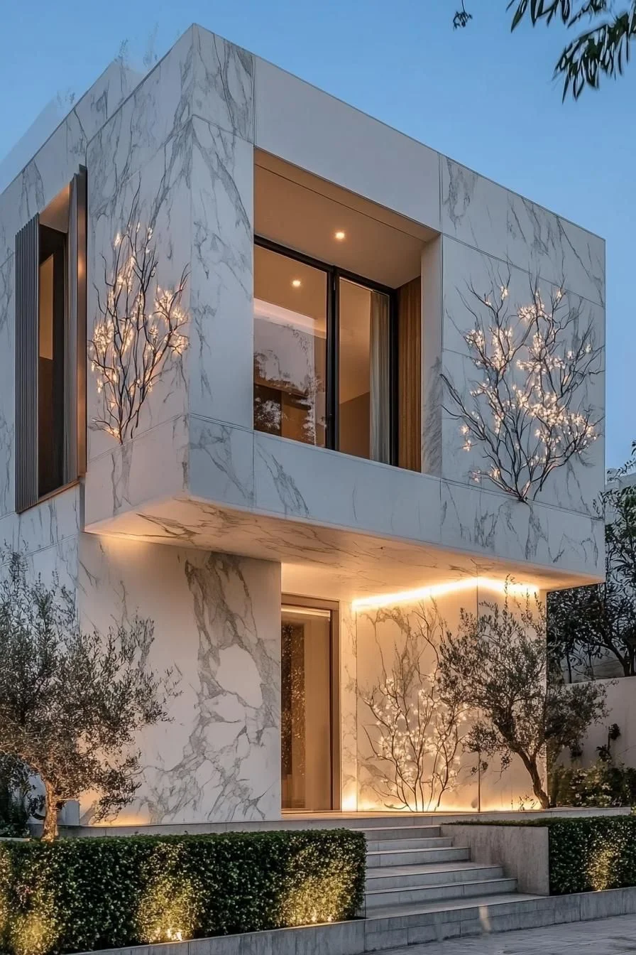 An Illuminated Abode of Marble
