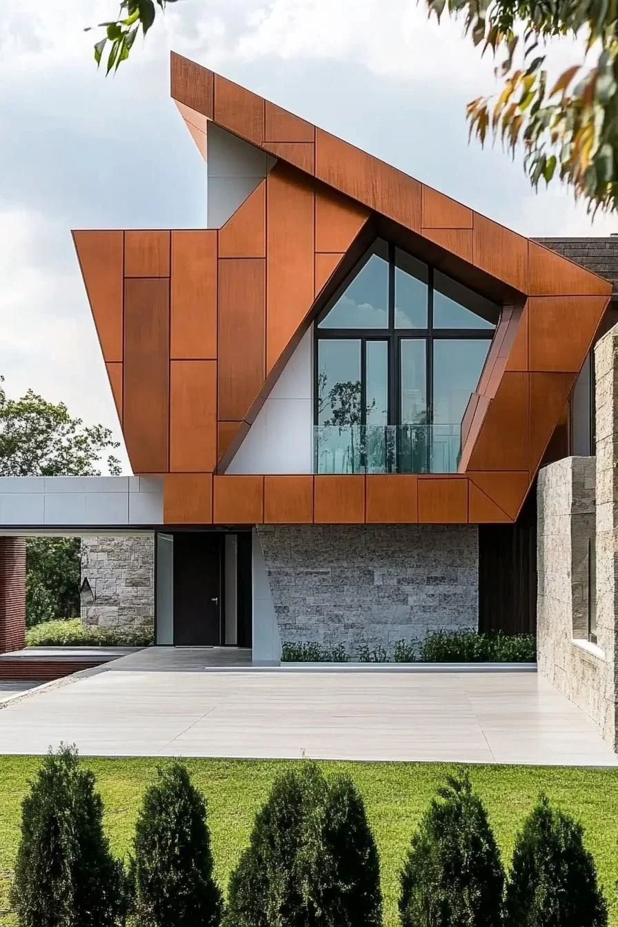 48) Where Modern Facades Meet Gingerbread Charm