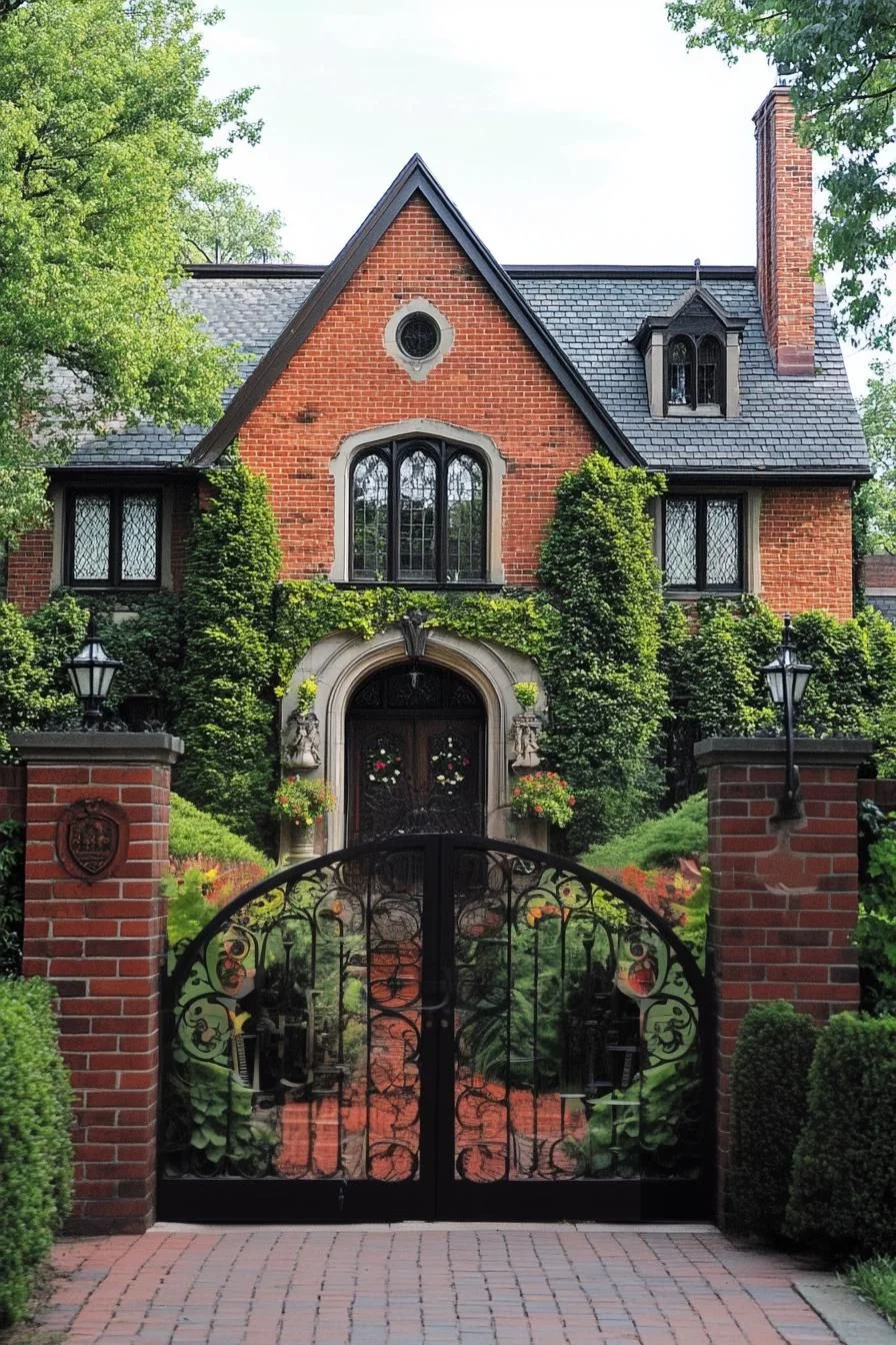 Ivy-Draped Manor Full of Old-World Charm