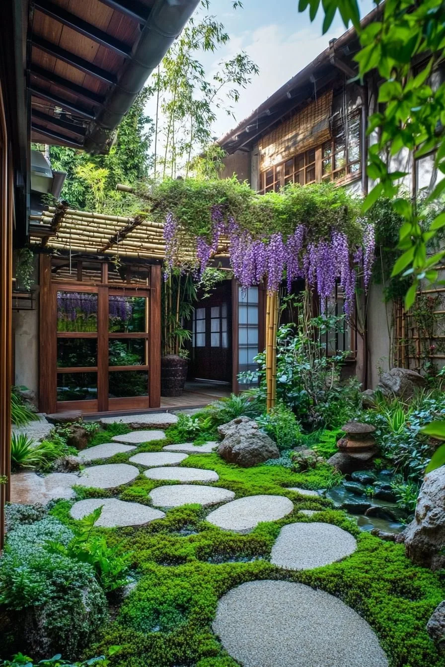 A Wisteria-Filled Courtyard Escape