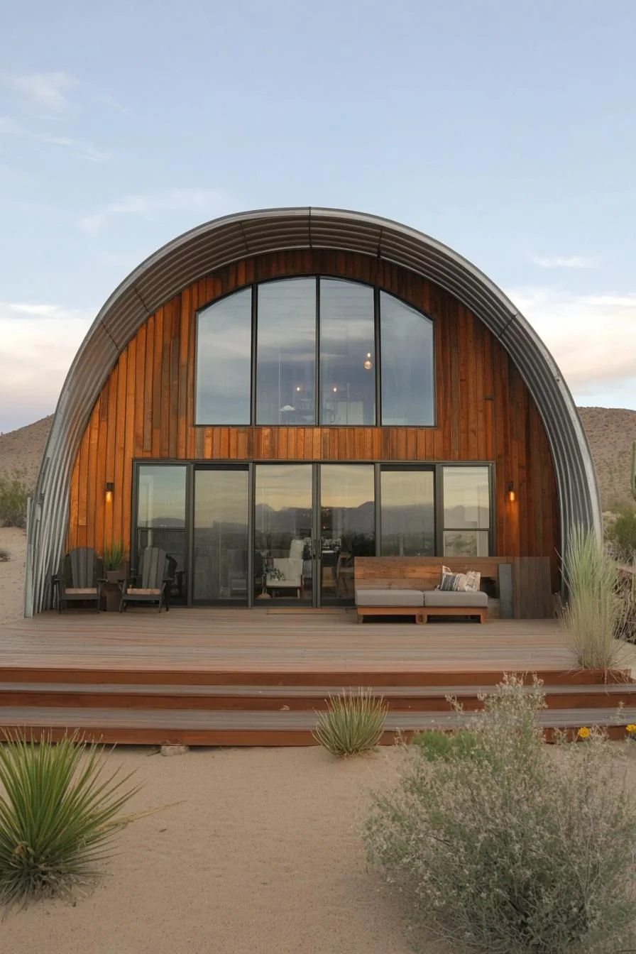 A Peaceful Barrel-Shaped Retreat in the Sand