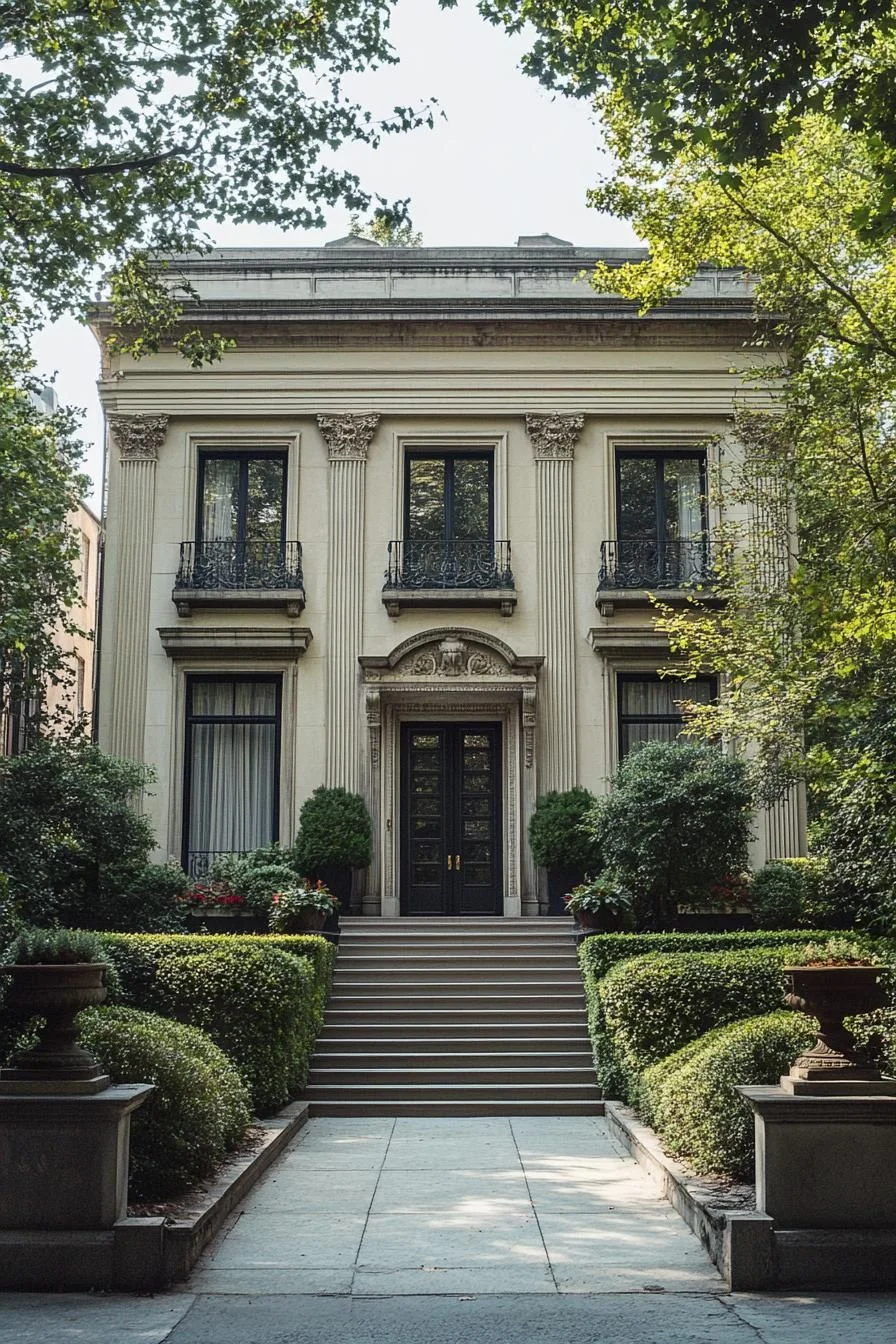 A Serene Neo-Classical Haven Surrounded by Nature