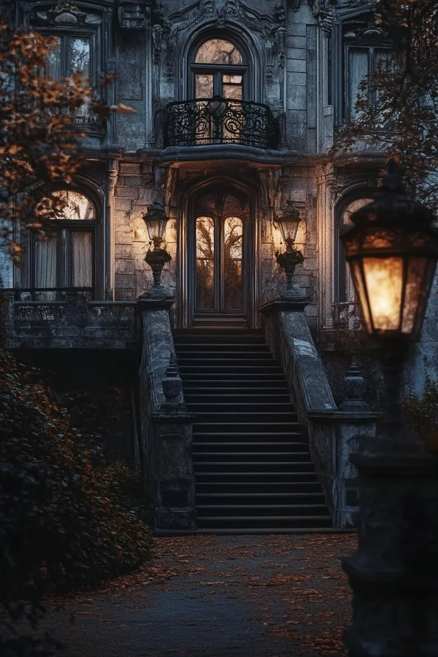 A Grand Staircase in Victorian Style