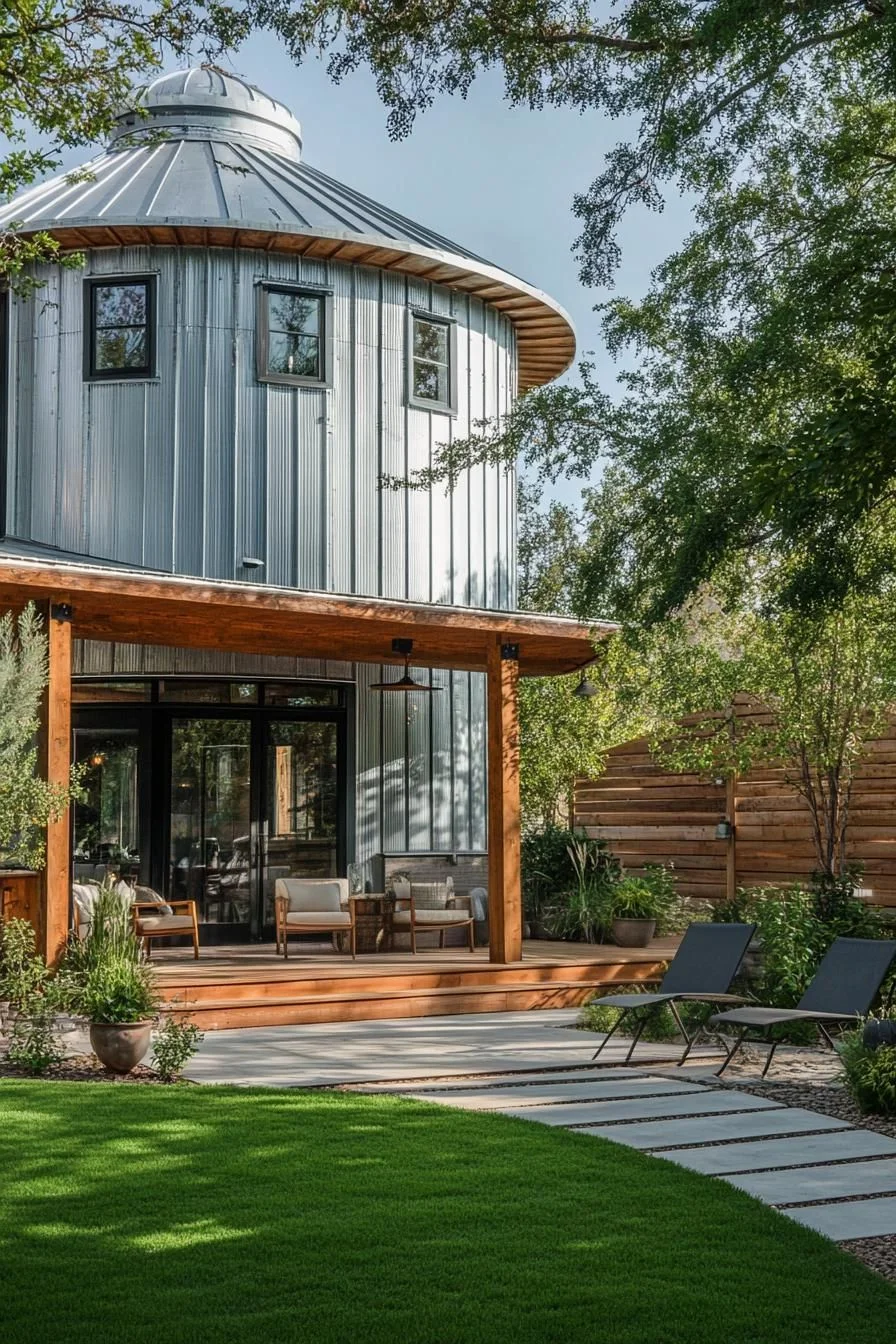 Quirky Round Silo House Design
