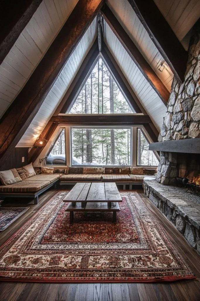 An A-Frame Cabin Full Of Charm