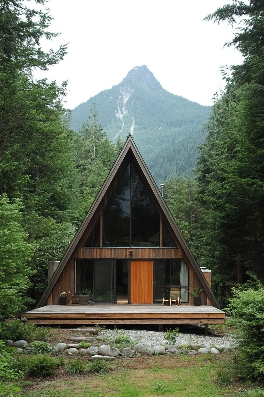 A Forest Abode That Peeks Through Trees