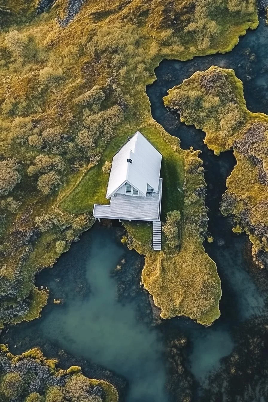 A House Perched Above Quiet Grounds
