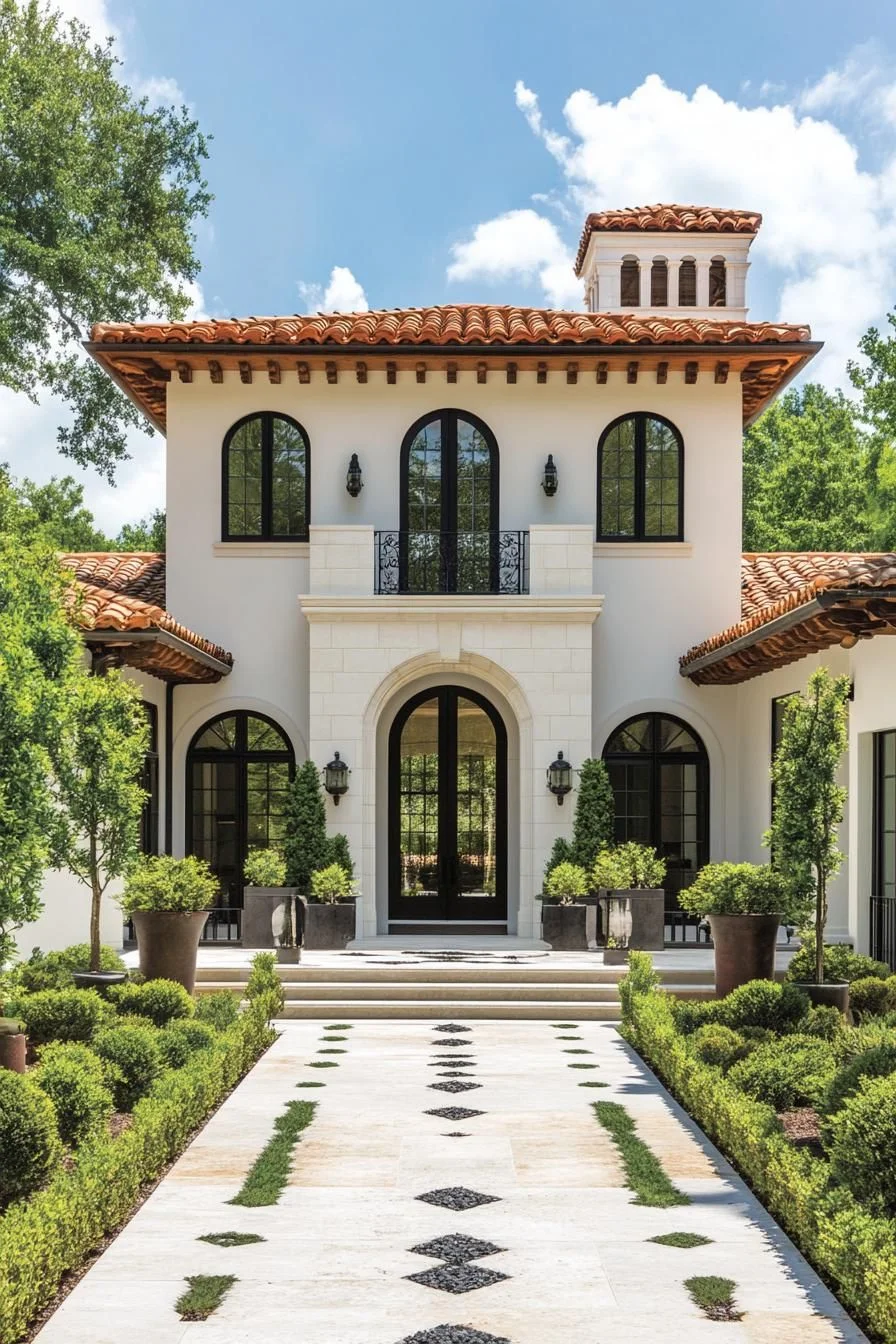 Terracotta Villa Tucked Among the Trees
