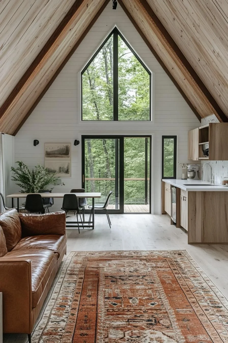 A Warm And Inviting A-Frame Retreat