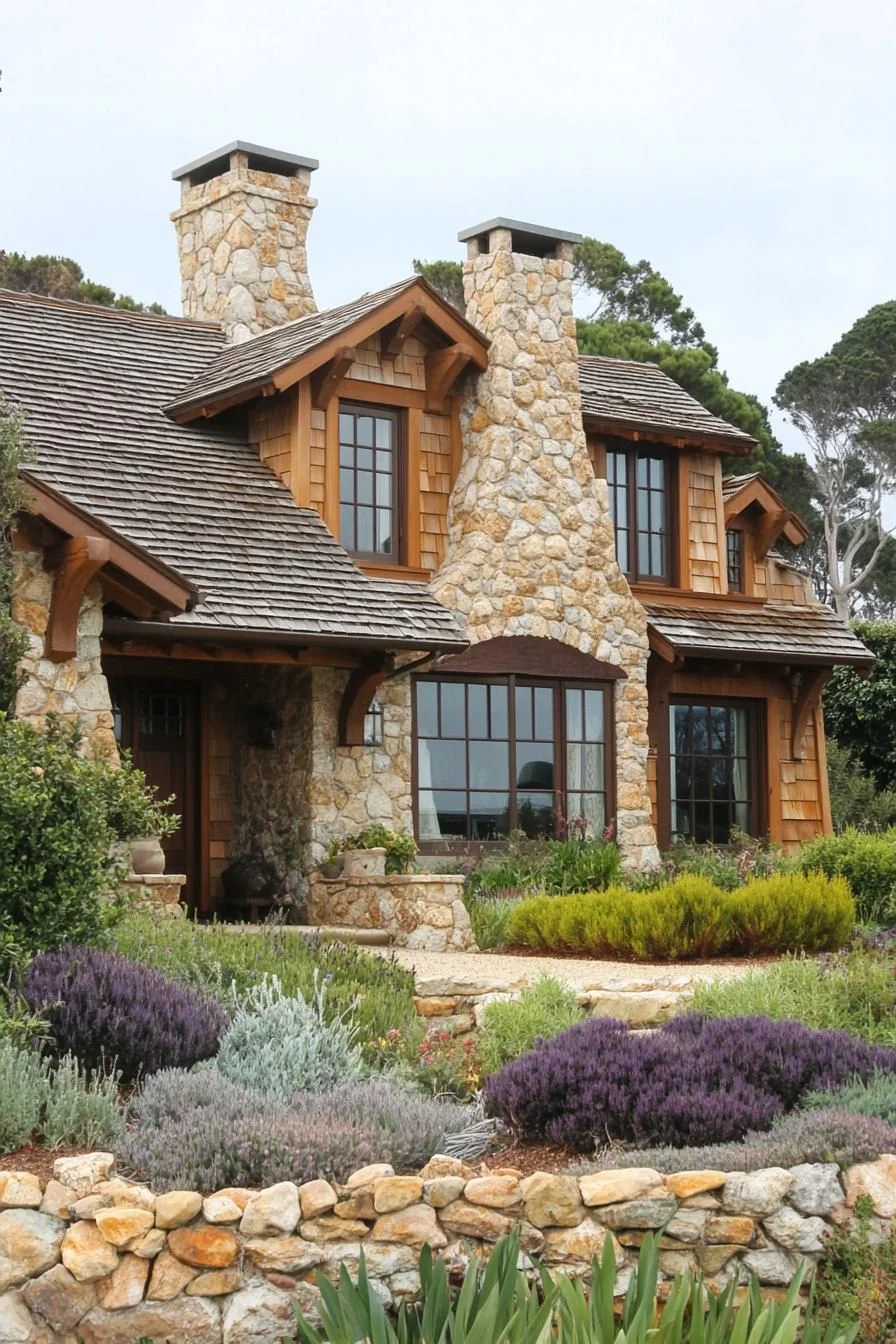 Stone Cottage Surrounded by Gardens