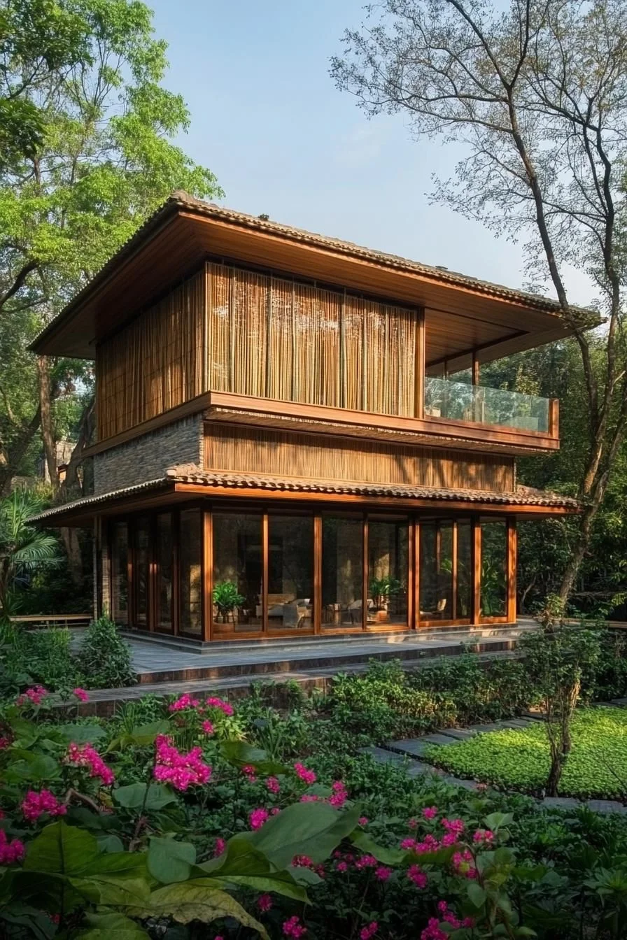 Bamboo Haven: A Verdant Garden Pavilion