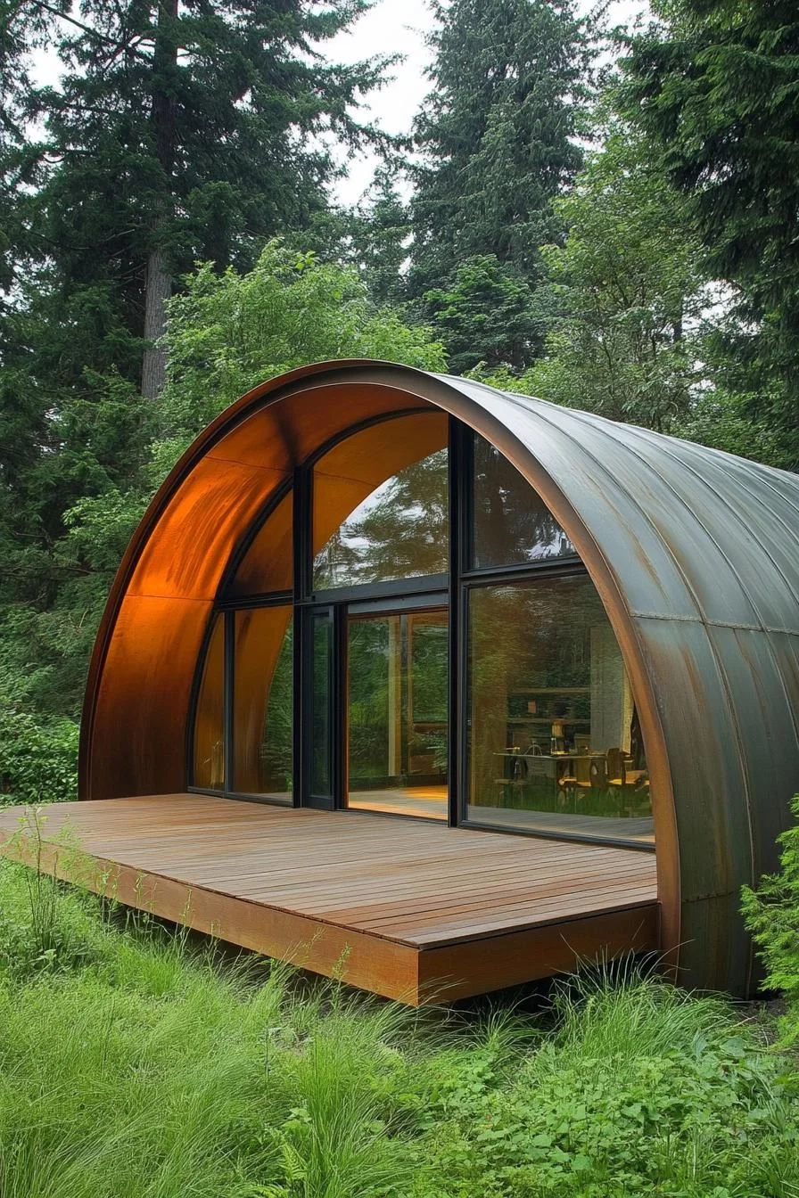 An Arched Escape Among the Pine Trees