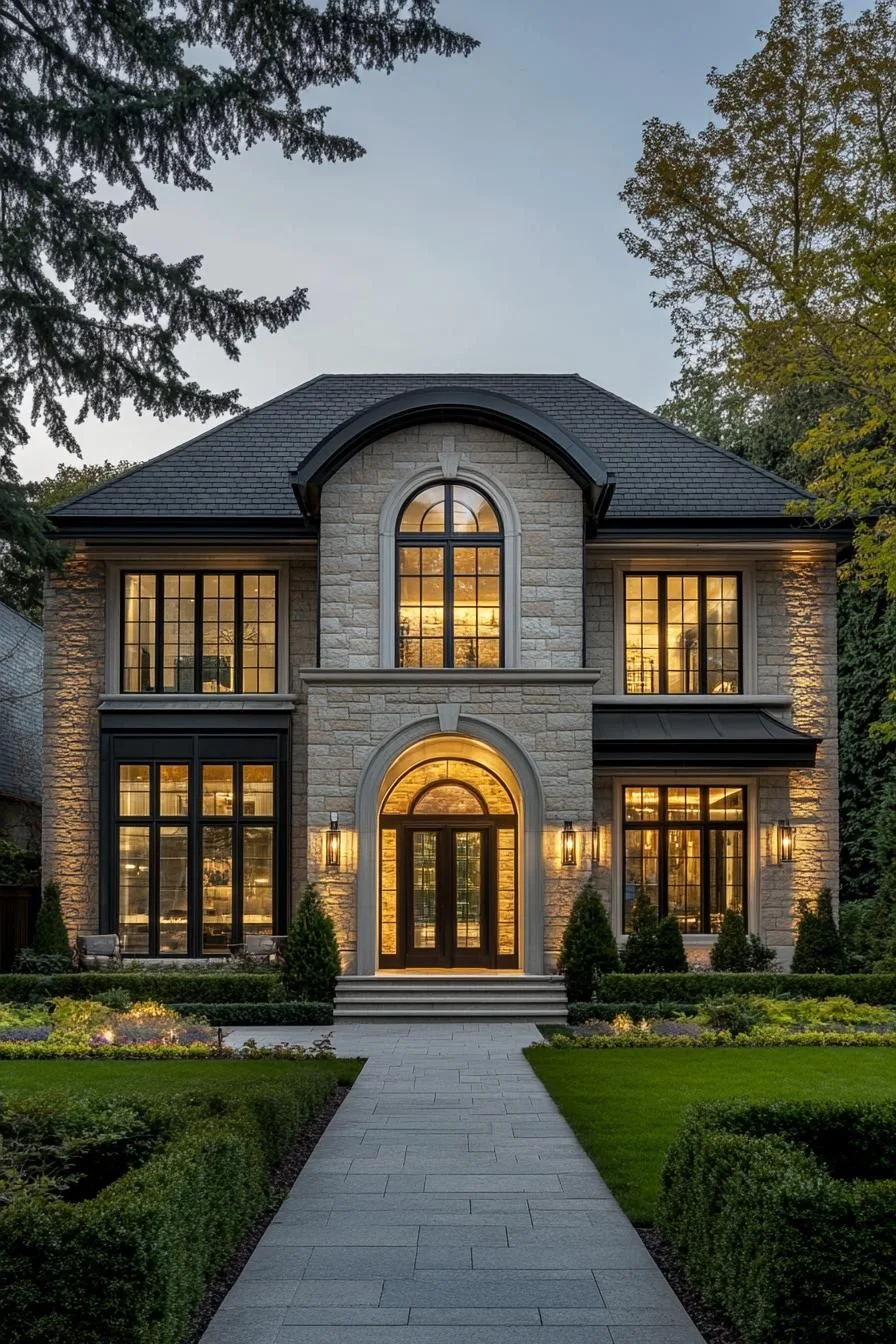 Dapper Home With Glowing Arches