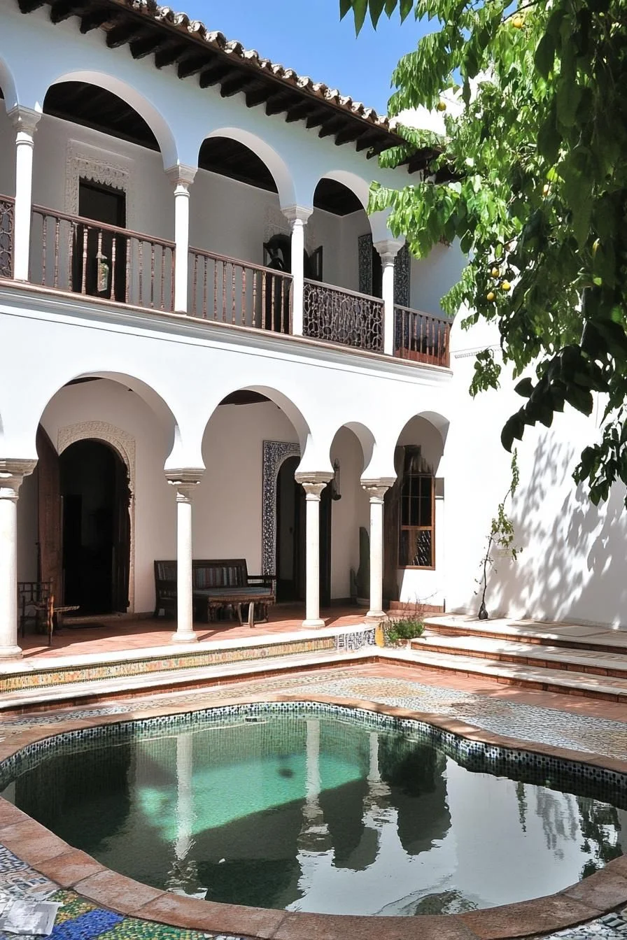 Refined Spanish Courtyard Retreat