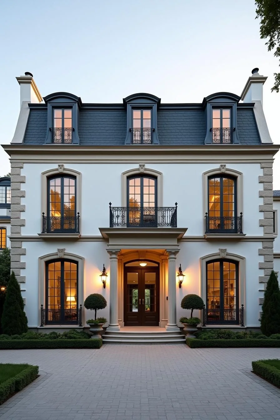 A Facade Defined by Elegant Windows