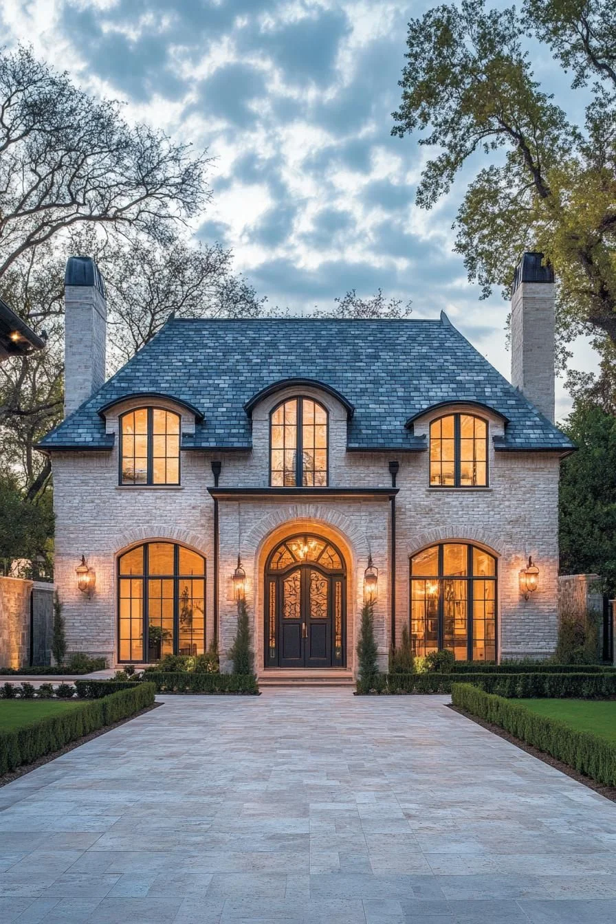 A Stone Facade with Elegant Details