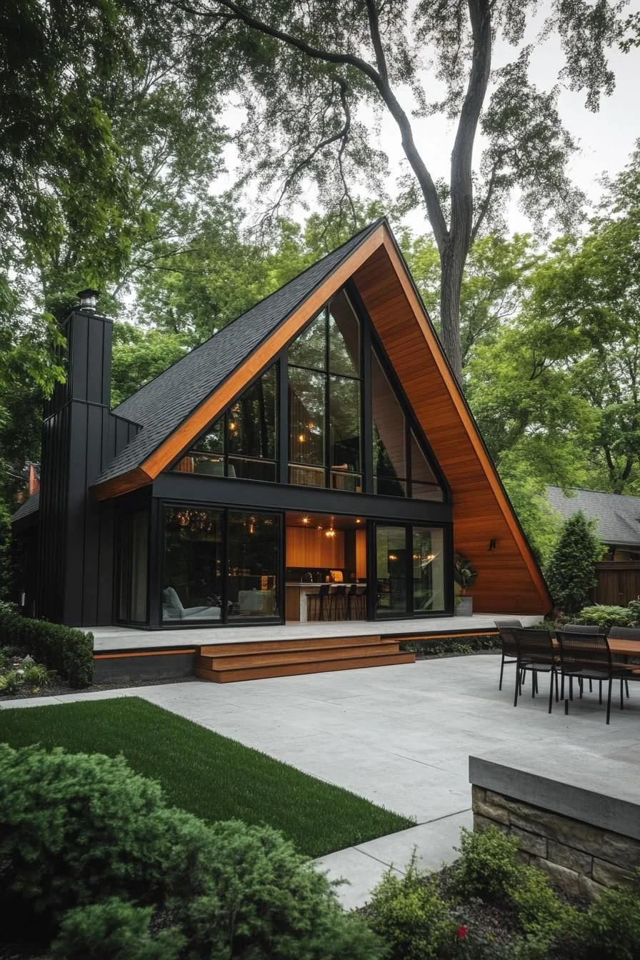 A Cozy Angular Cabin-Style Bungalow