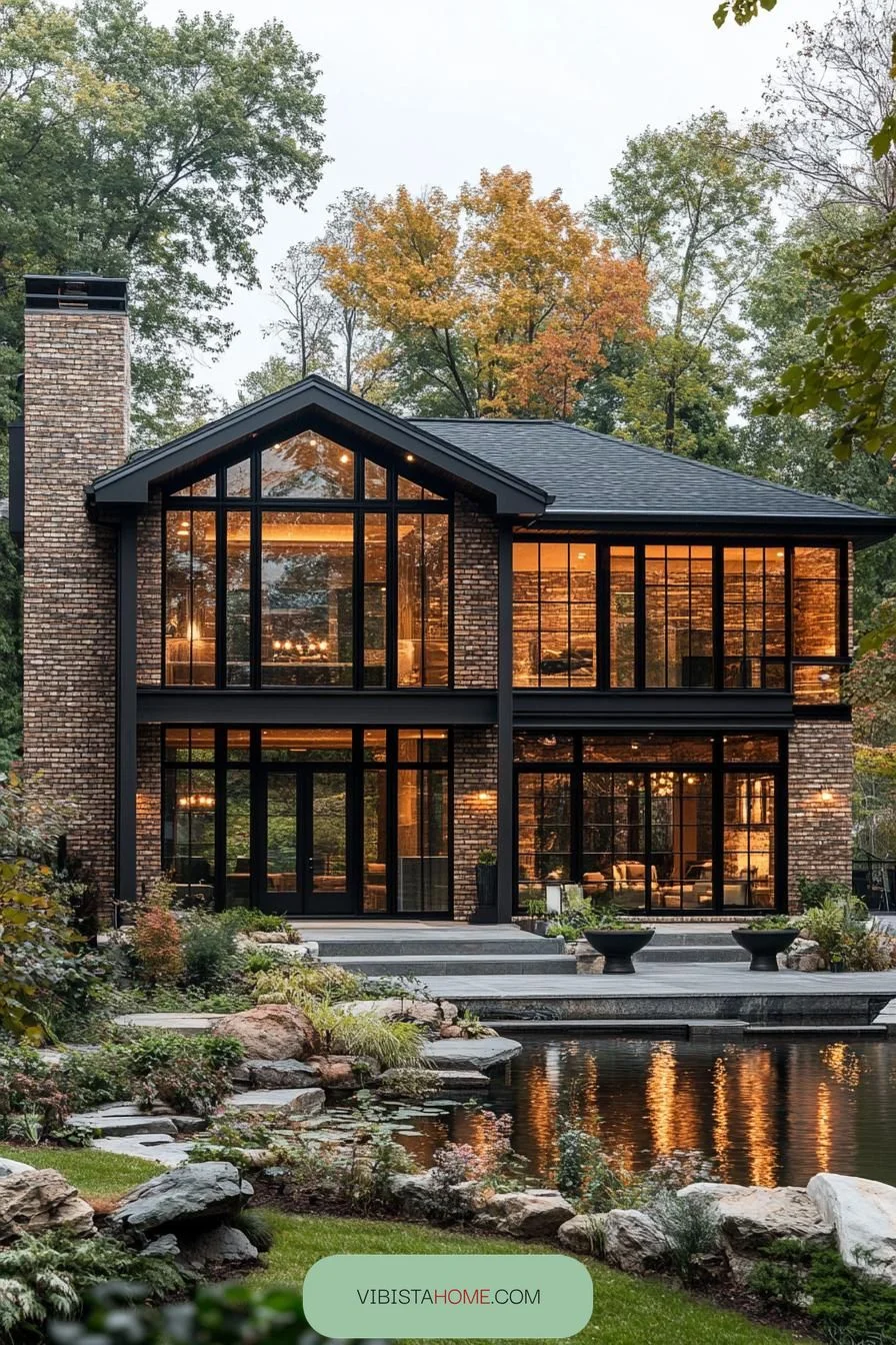 Brick Oasis Surrounded by Nature