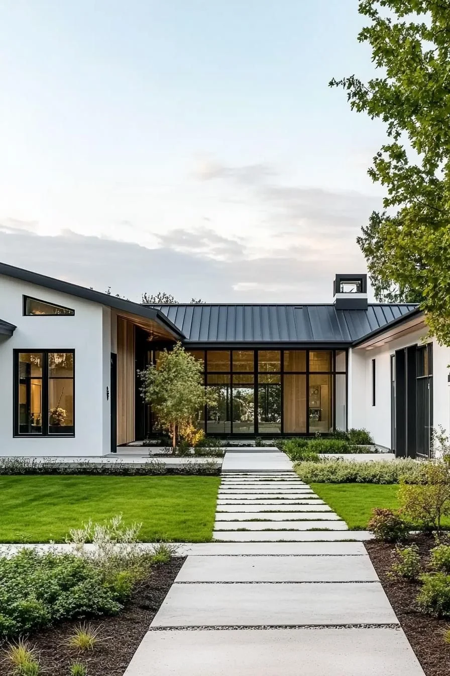Sleek Shelter Wrapped in Fall Color