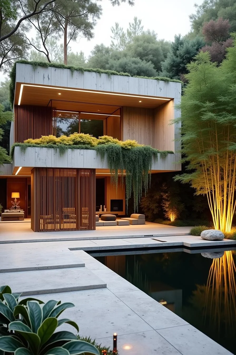 A Concrete Escape Wrapped in Greenery