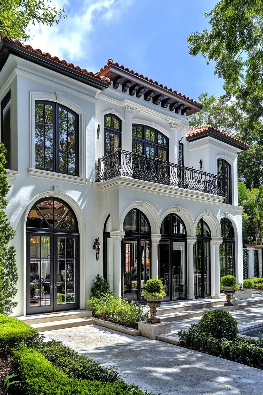 Sunlit Arches Surrounded by Greenery