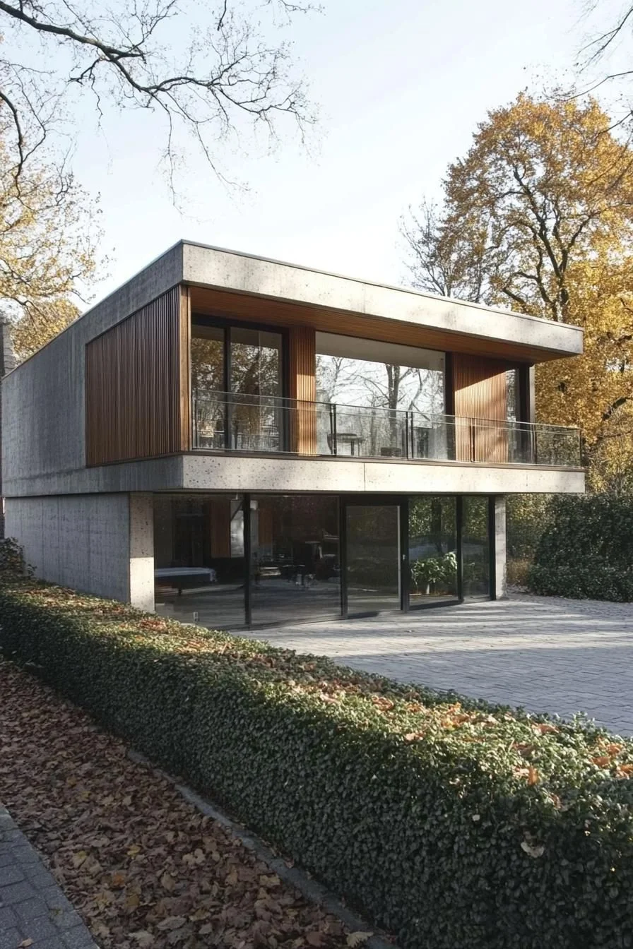 Concrete Cube Tucked in Quiet Woods