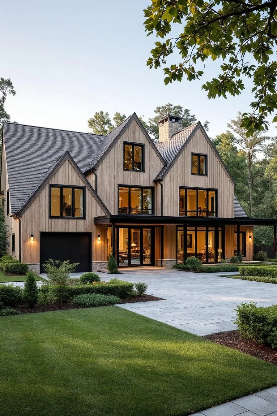 A Cedar-Roofed Rustic Farmhouse