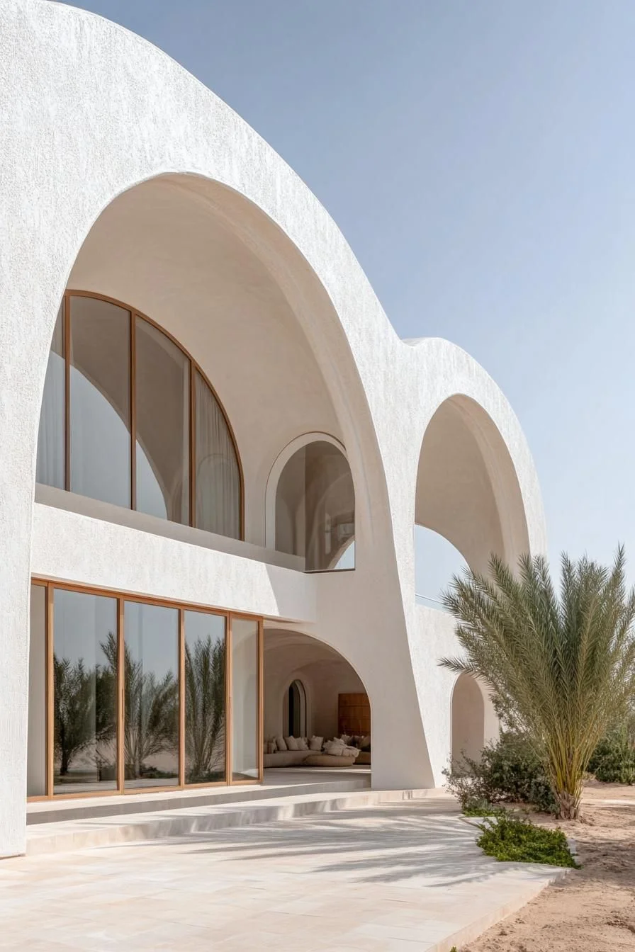 Desert Home with Curved Archways