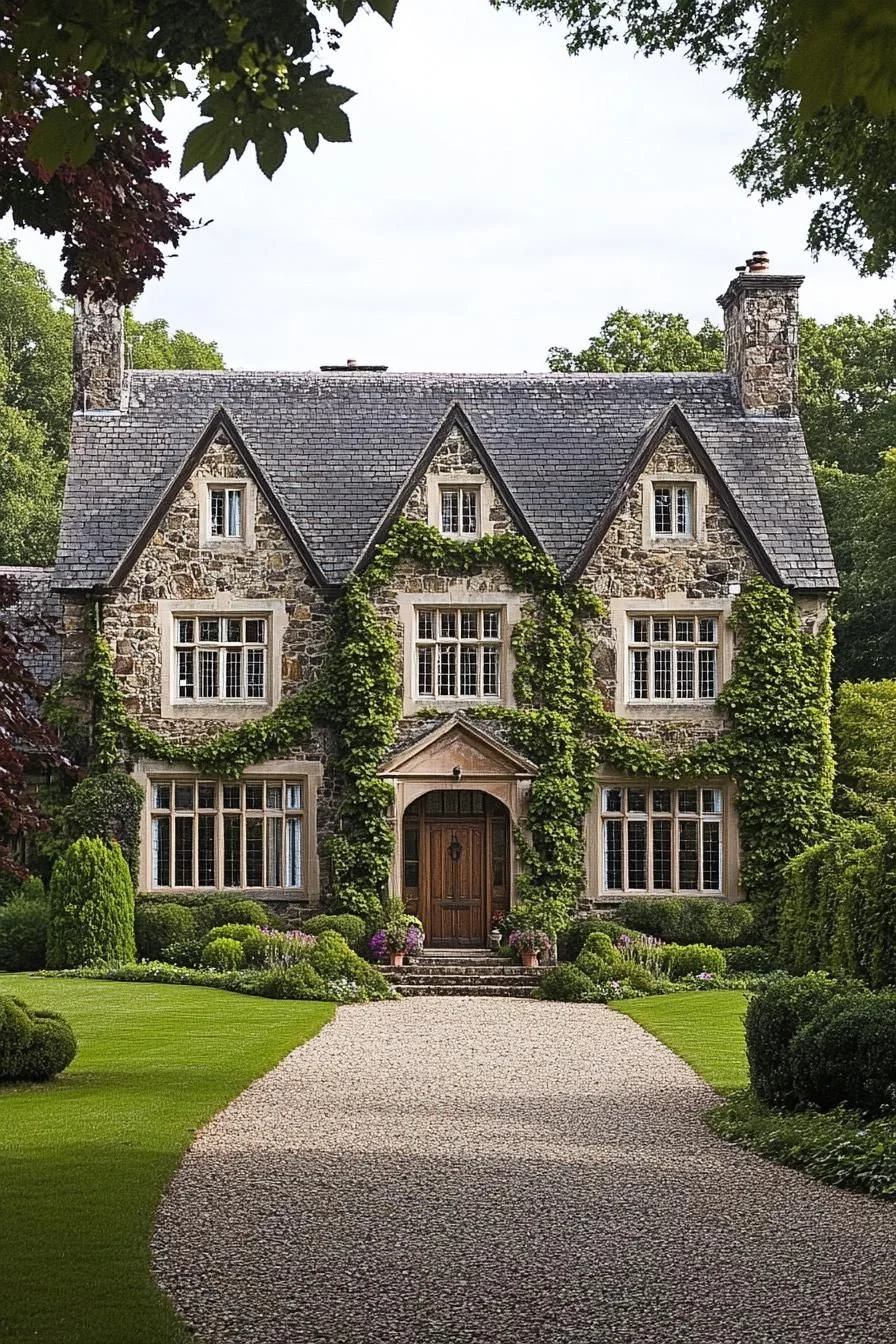 A Stone Retreat Laced With Ivy Tendrils
