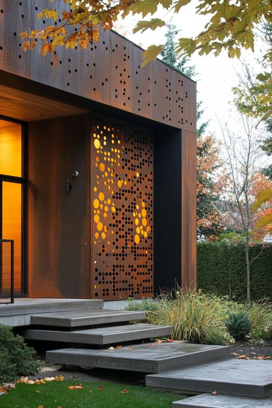 Perforated Panels Let Light Shape This Facade