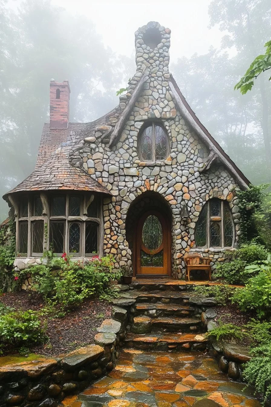 A Weathered Stone Cottage From a Fairytale