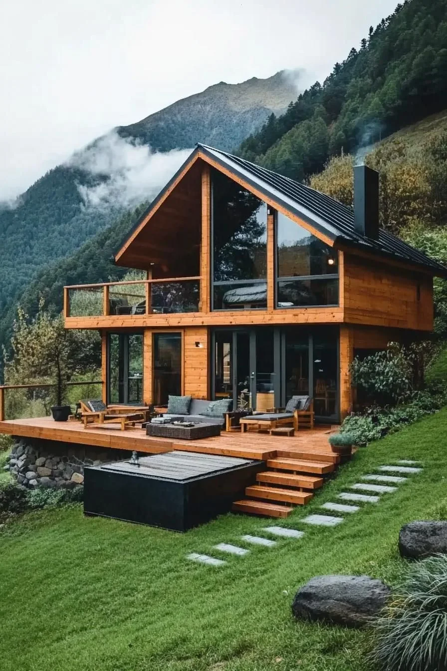 Mountain Retreat with Modern Touches