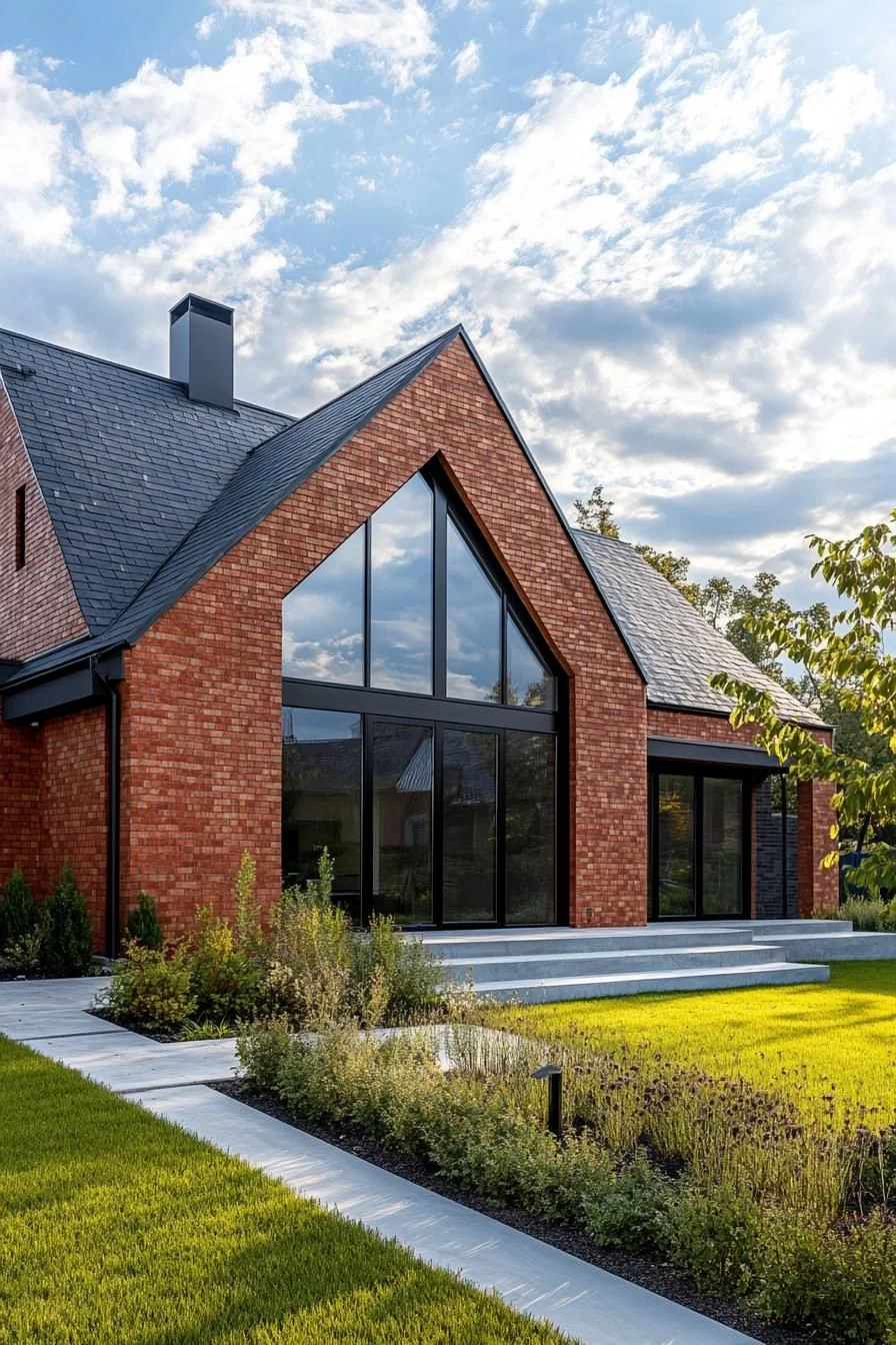 Modern Brick Retreat in the Country