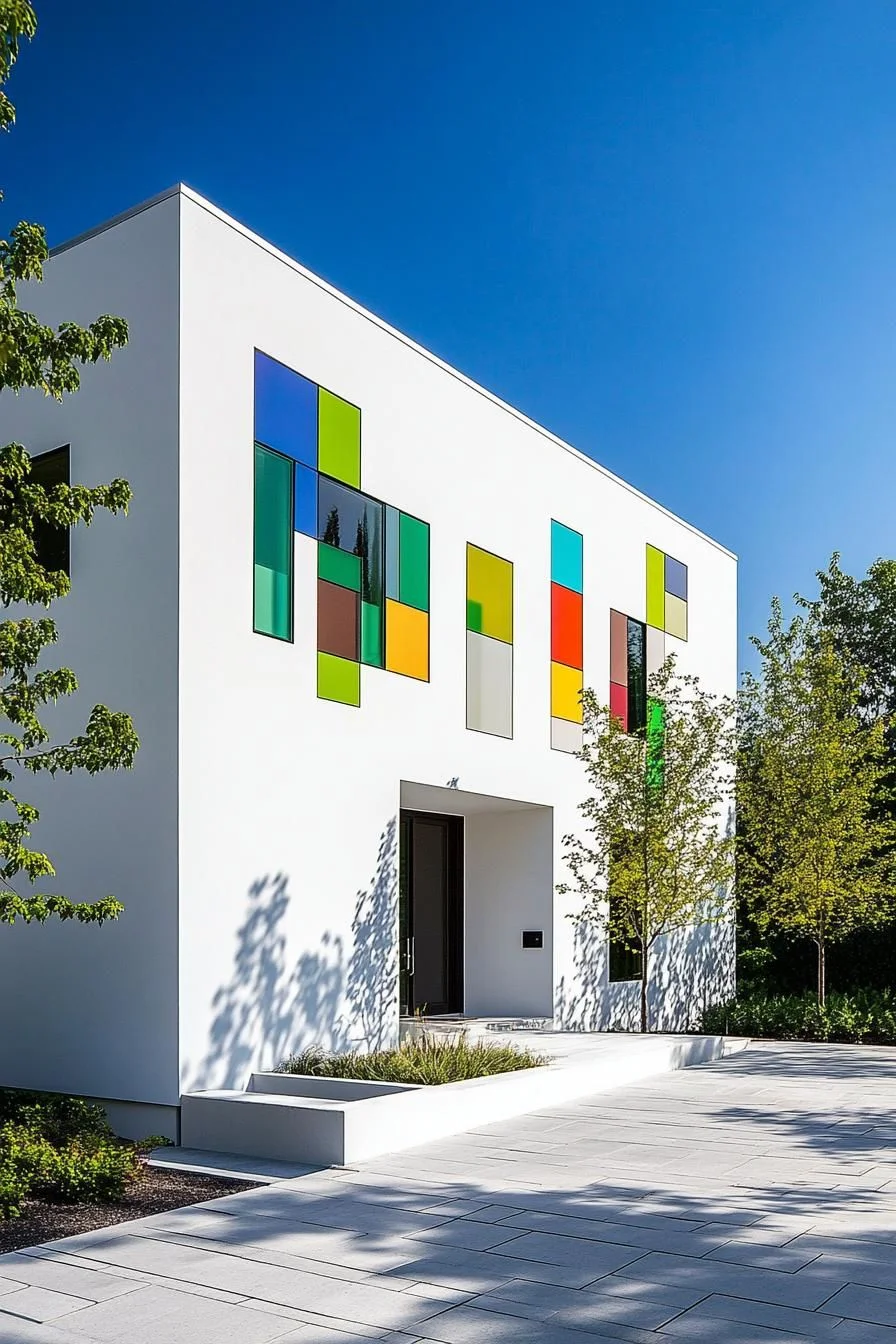 Playful Geometric Color Block Home