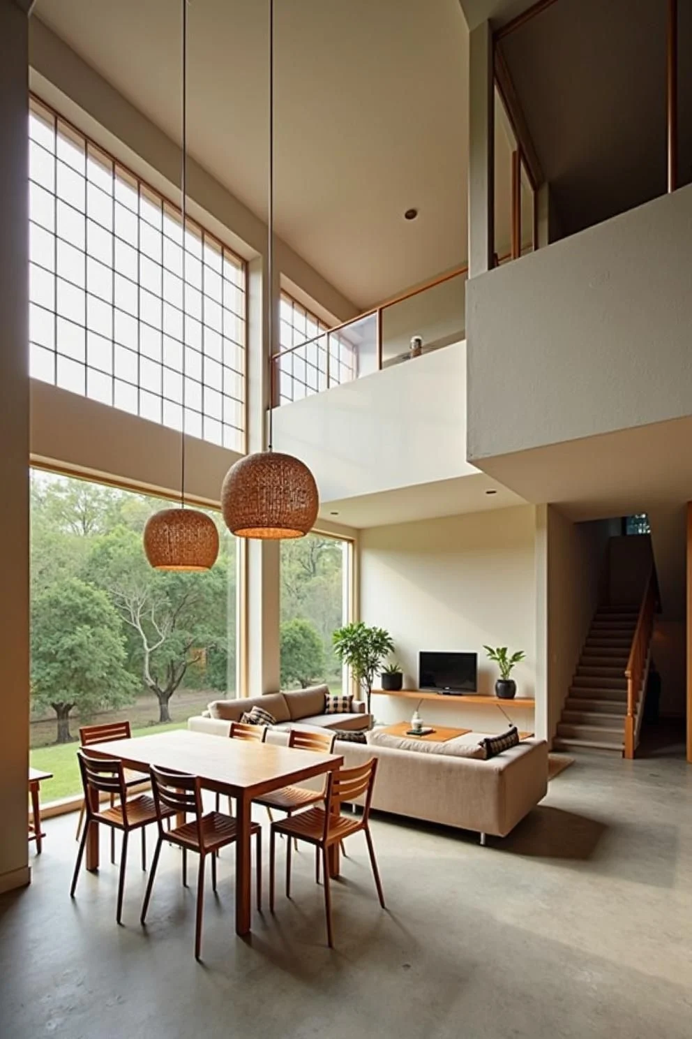 Loft With Sweeping Forest Views