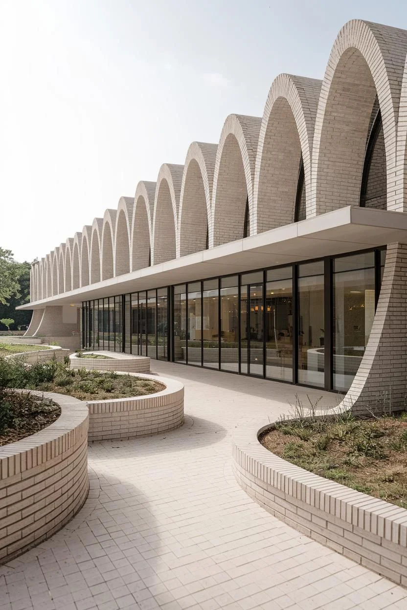 Contemporary Arcade Design: A Cascade of Curves