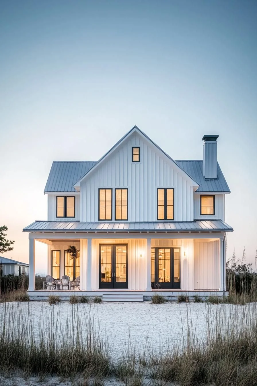 A Symmetrical Chalet by the Sea