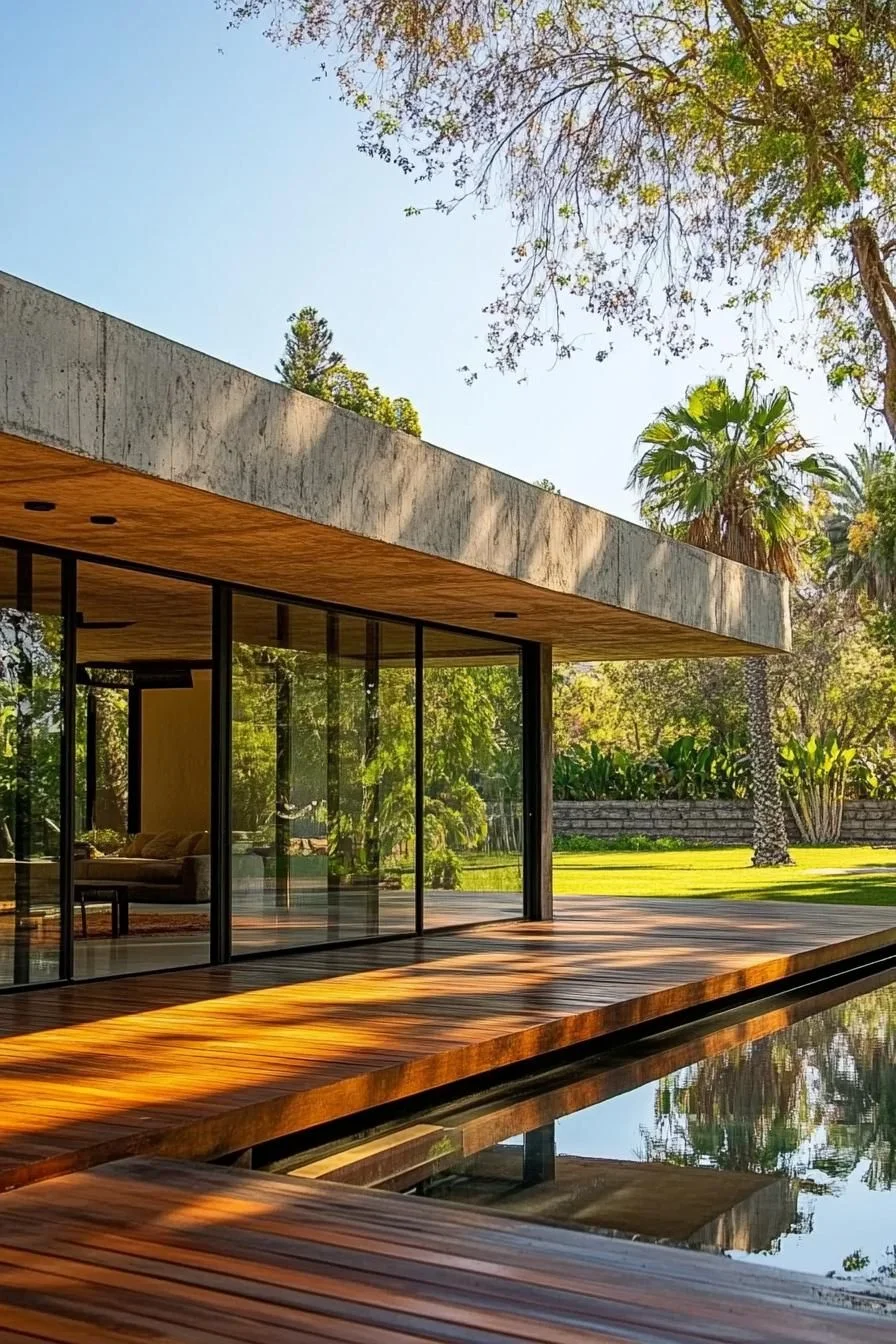 A Minimalist Glassy Grove Retreat
