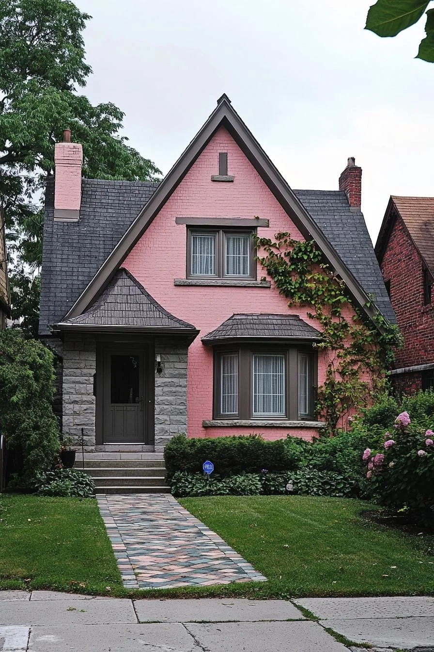 Playful Pink Cottage with a Whimsical Touch