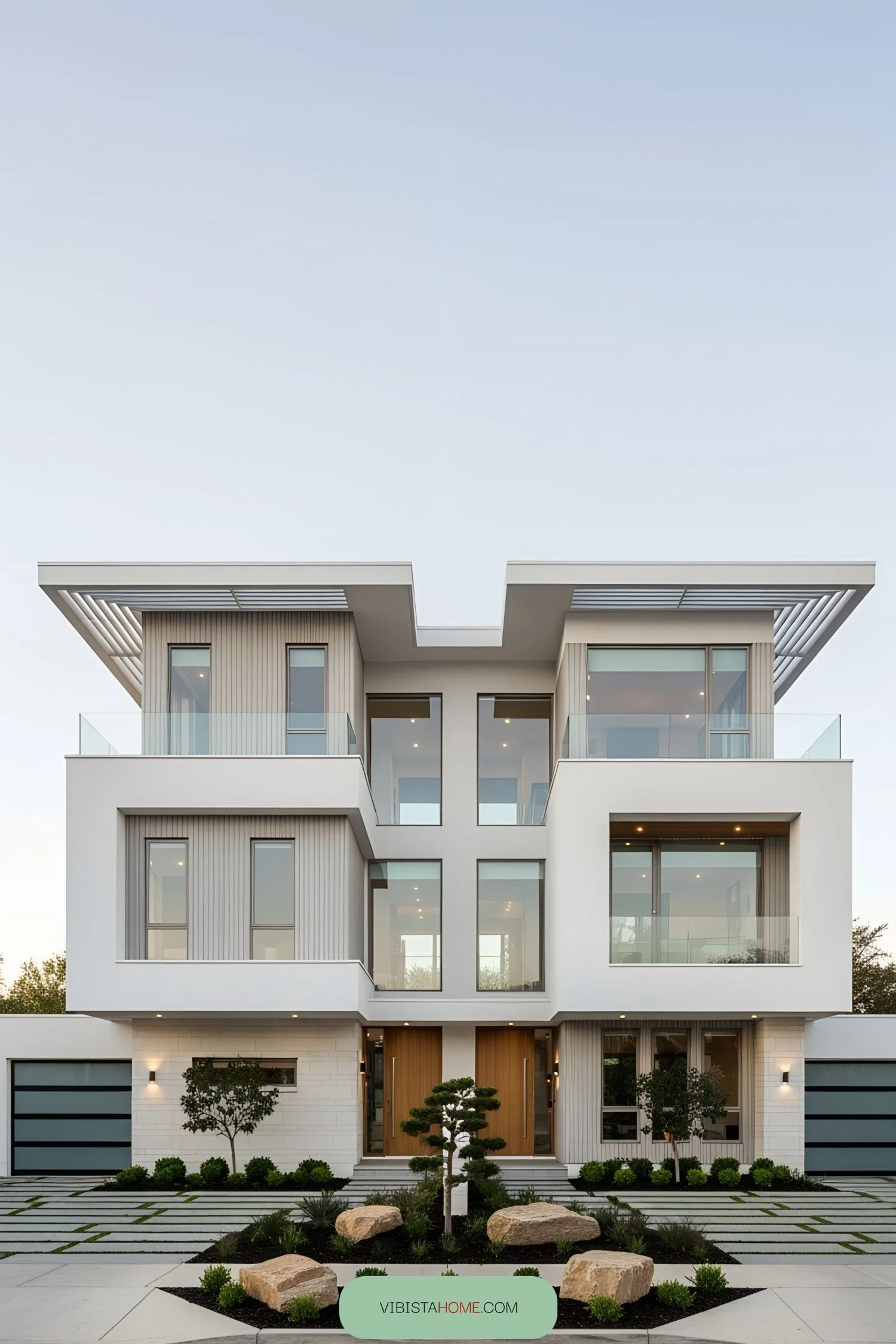 A Modern Castle-Style Twin Duplex